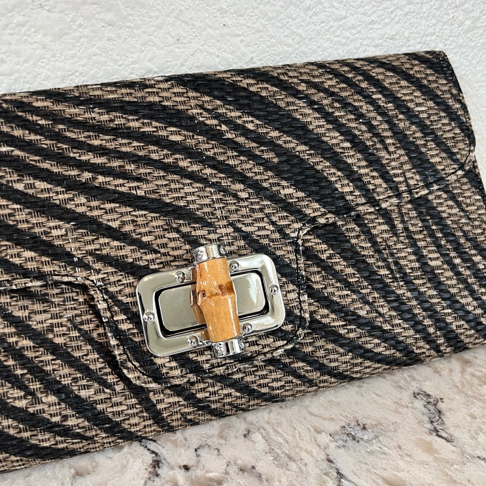 Mms Design Studio Zebra Print Clutch - image 5